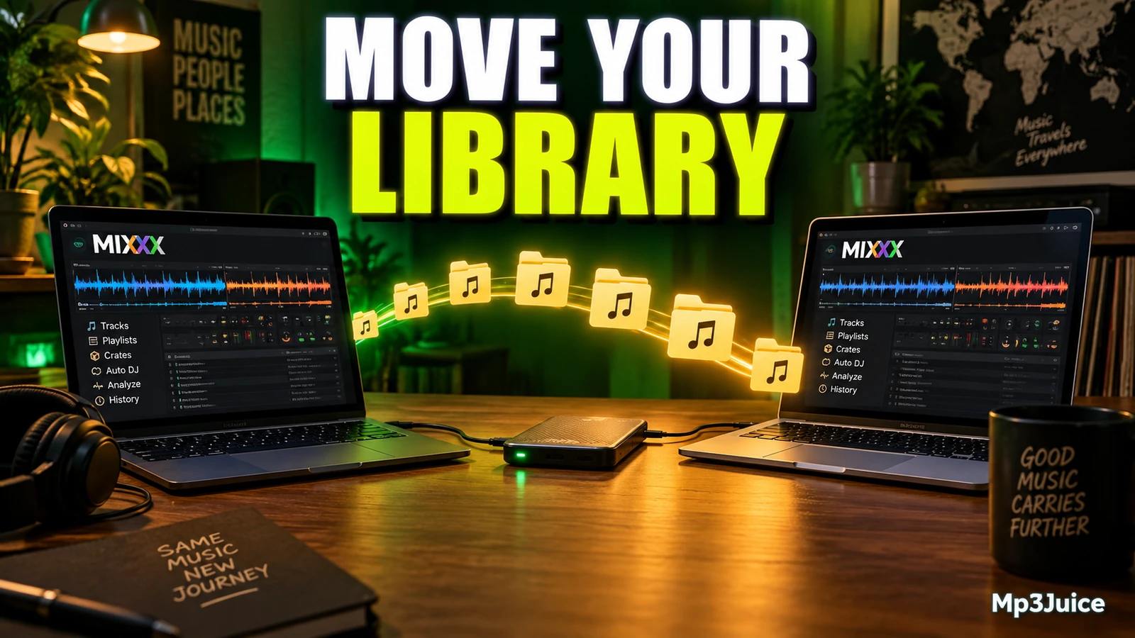 Move a Mixxx Library to Another Computer